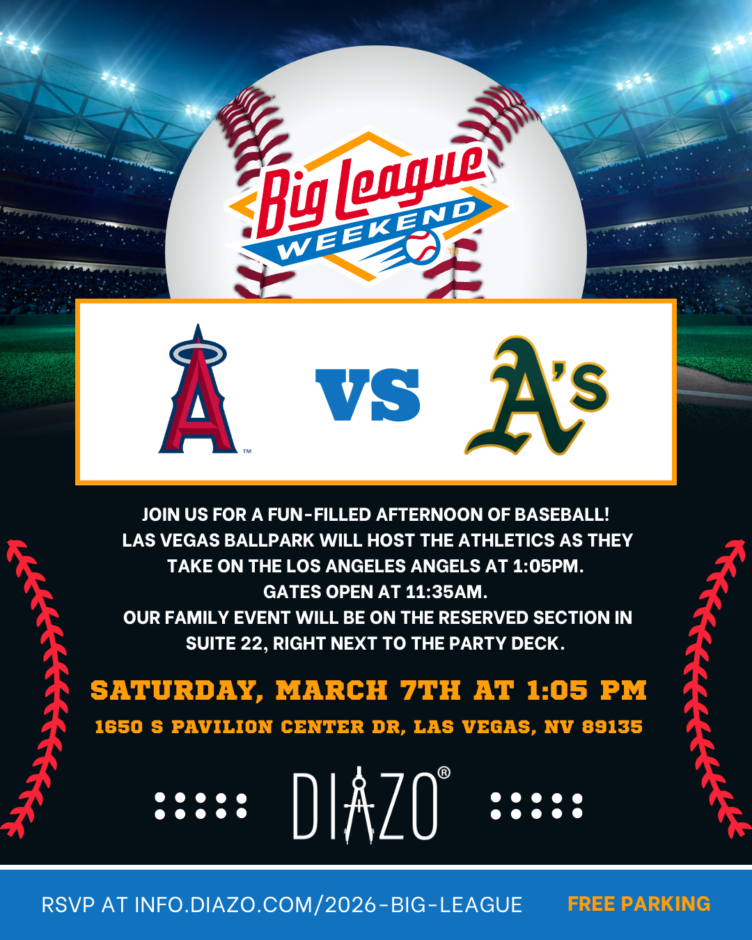 2026 Big League Weekend Invitation